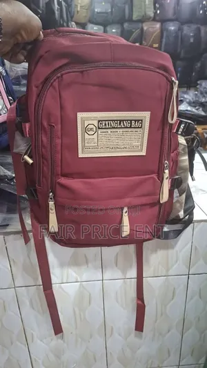 Classy Backpack Bag. ( Red)