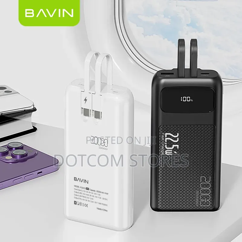 Bavin 20000mah Pd20w 22.5w Portable Fast Charging Power Bank