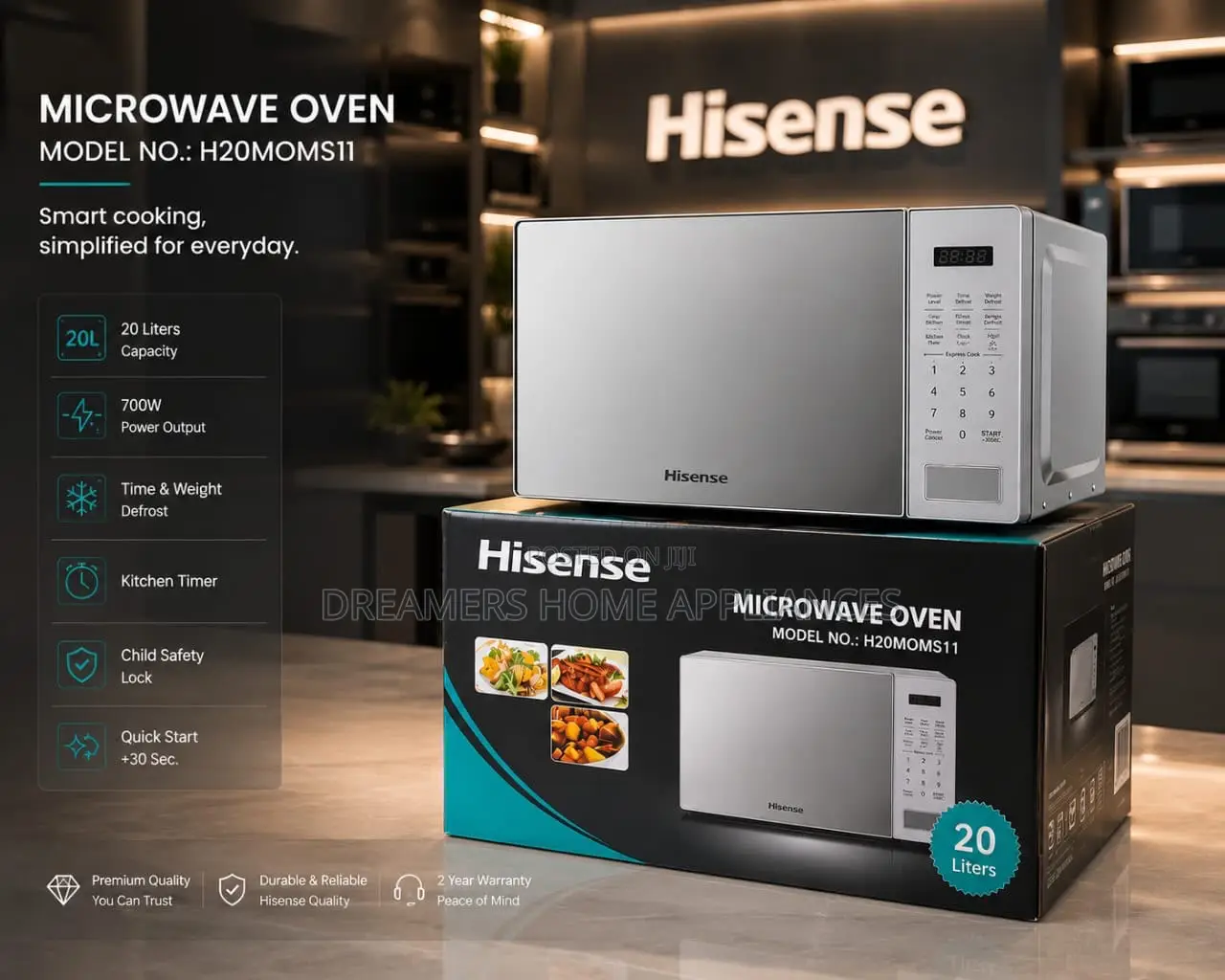 Hisense 20 Litres Microwave