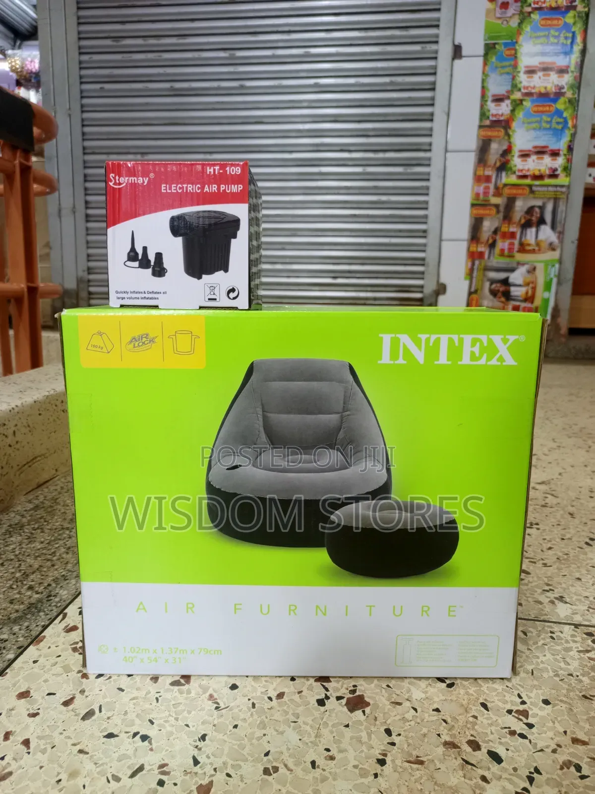 Intex Inflatable Air Sofa With Footrest