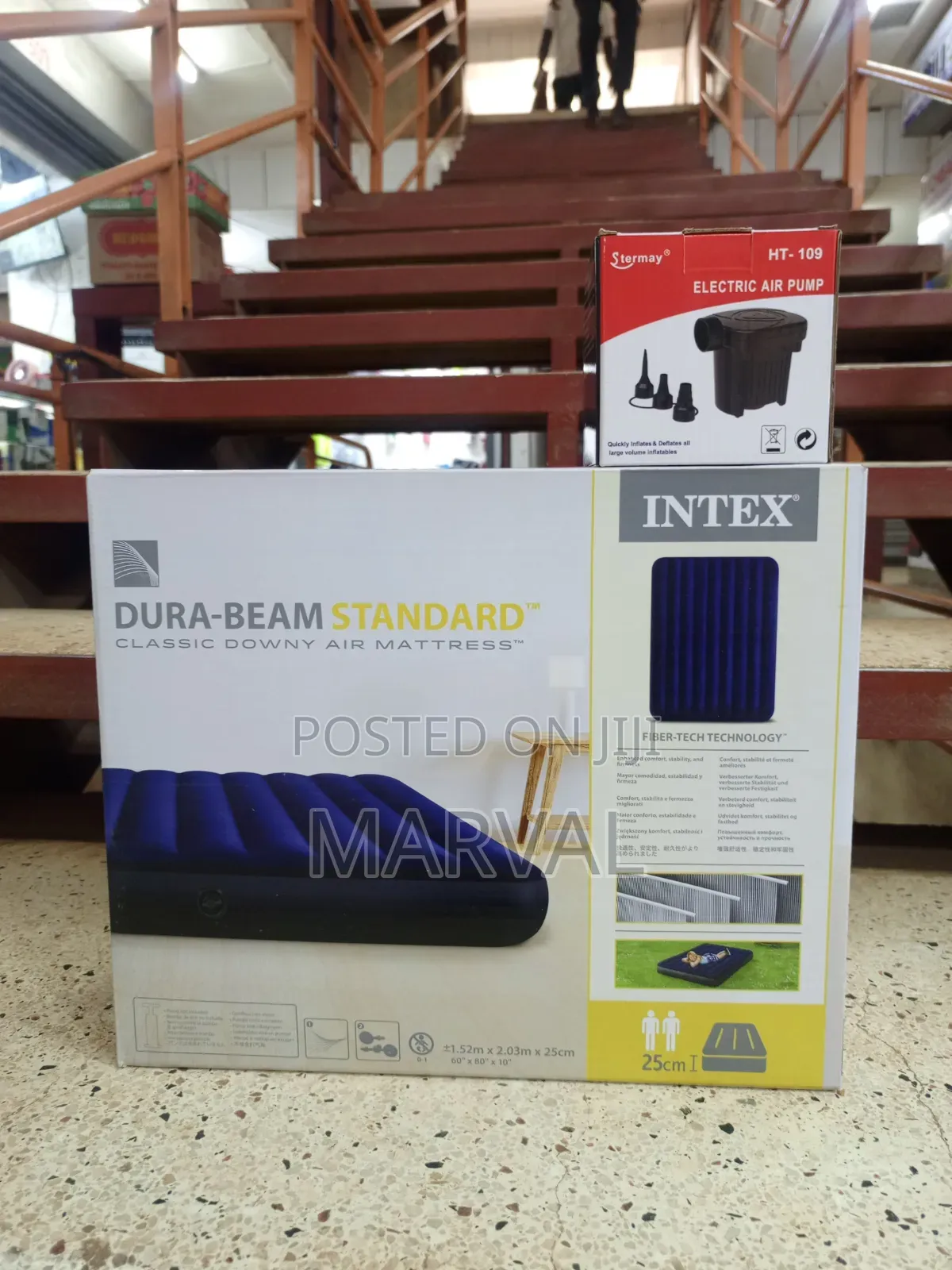 Intex Dura-Beam Standard Classic Downy Air Mattress 5×6