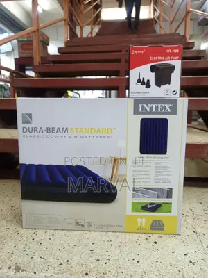 Intex Dura-Beam Standard Classic Downy Air Mattress 5×6