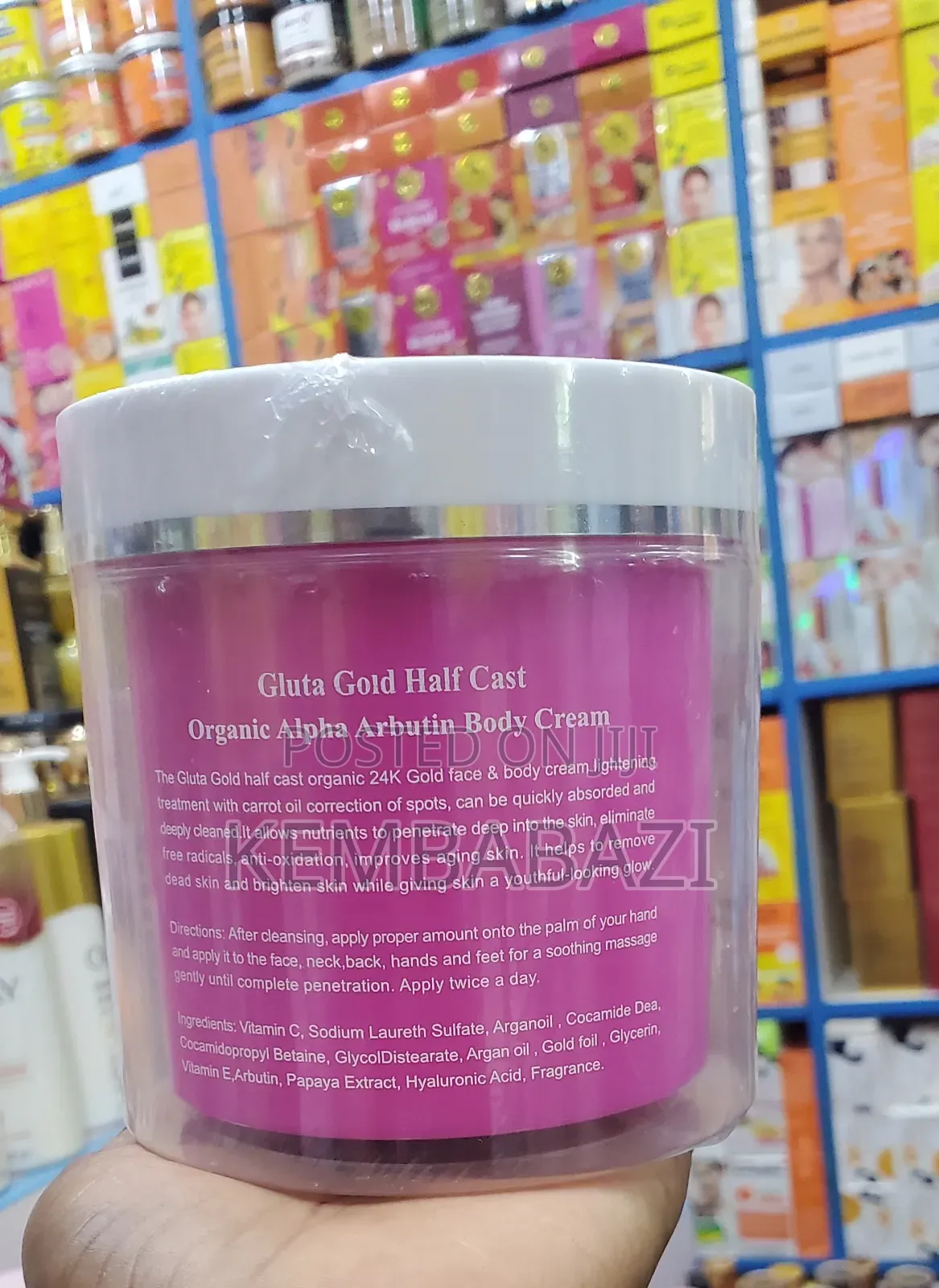 Gluta Gold Half Cast Alpha Arbutin Face And Body Cream