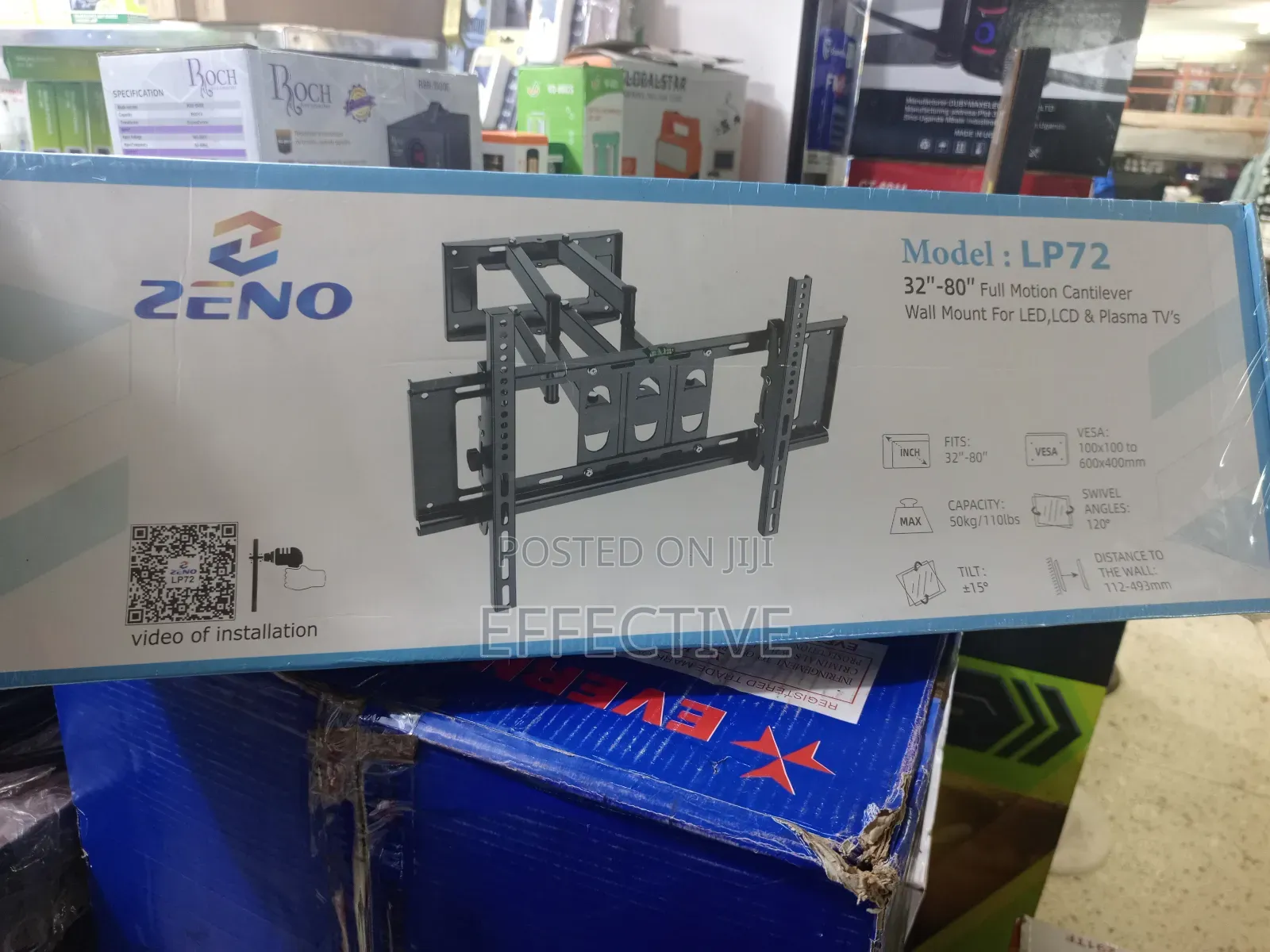 Zeno Full-Motion Cantilever Wall Mount 32" to 80" Tvs.