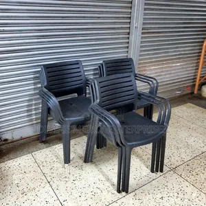 Armed Black Plastic Chairs