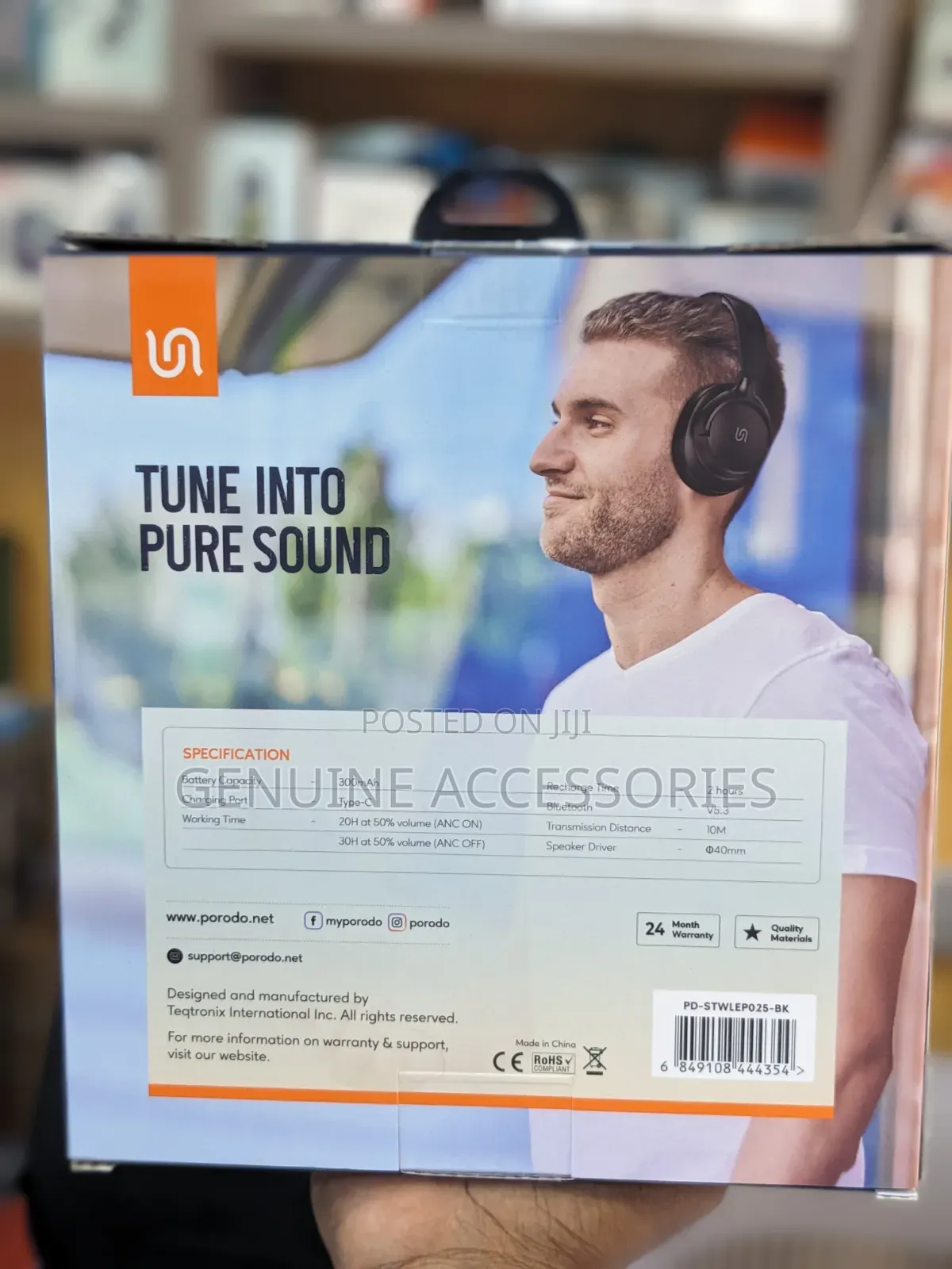 Porodo Soundtec Zen Active Noise-Cancellation Headphones