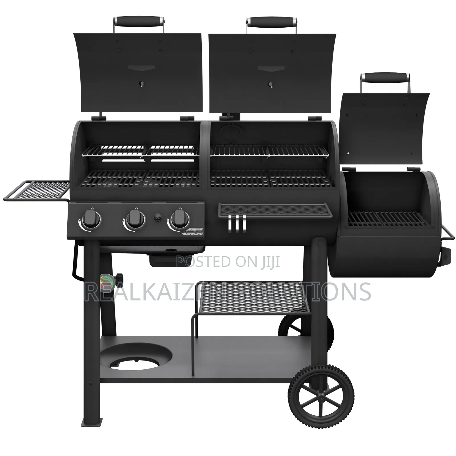 Usa Oklahoma Joe's Canyon Combo BBQ Charcoal and Gas Smoker Grill
