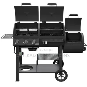 Usa Oklahoma Joe's Canyon Combo BBQ Charcoal and Gas Smoker Grill