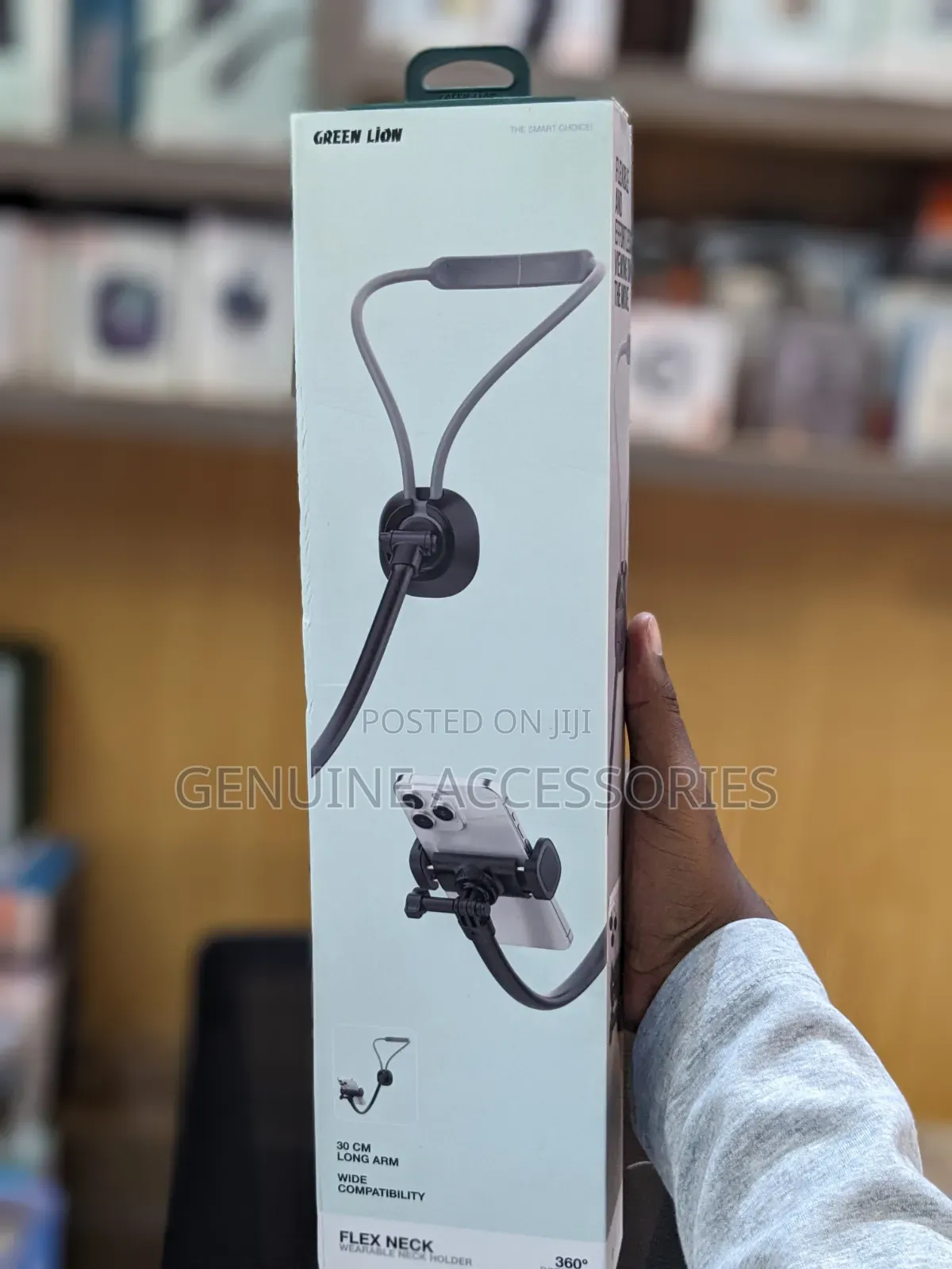 Green Lion Flex Neck Wearable Neck Phone Holder
