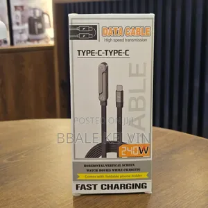 240w Data Cable With Foldable Phone Holder