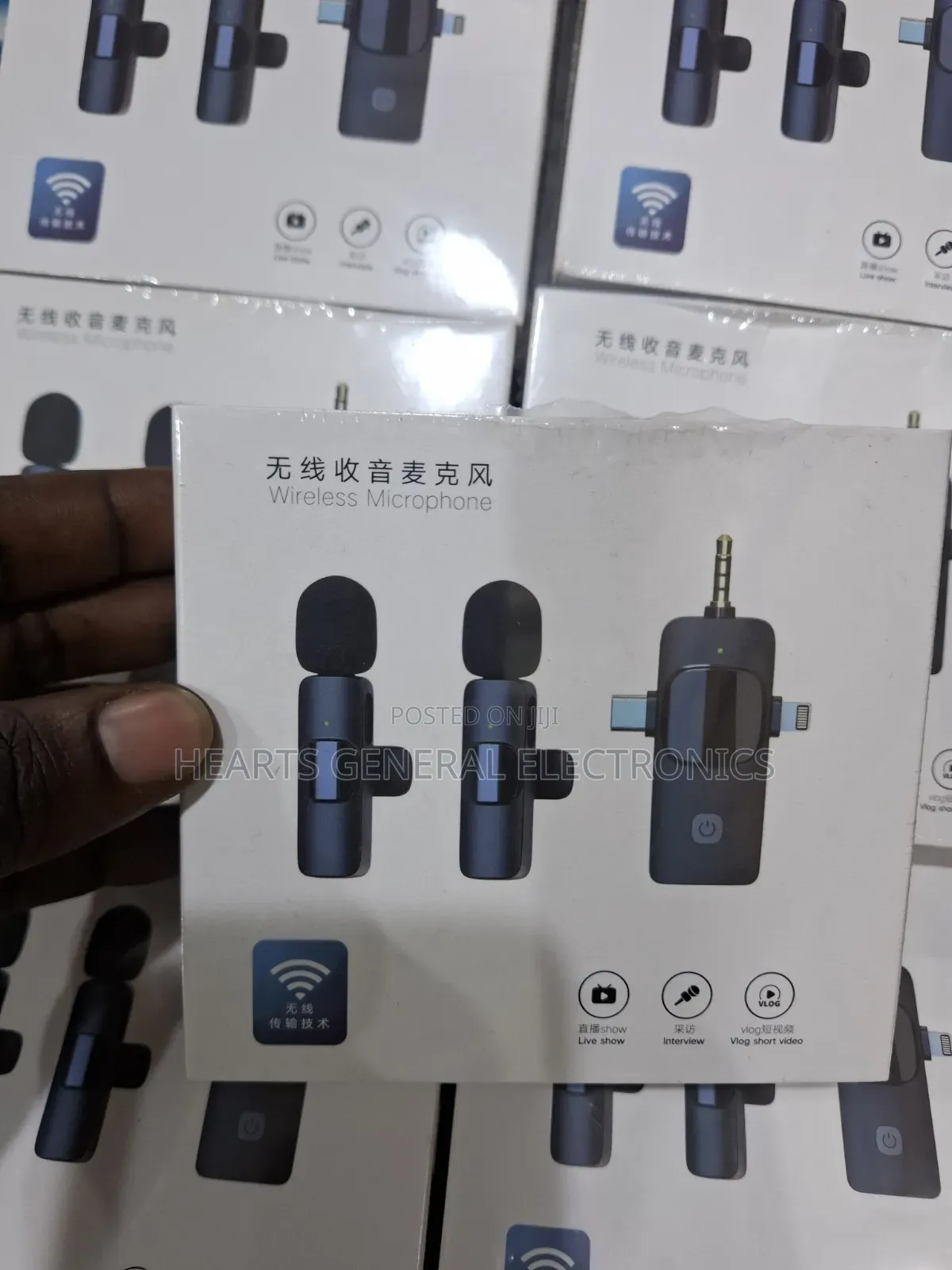 3-in-1 Wireless Lavalier Microphone