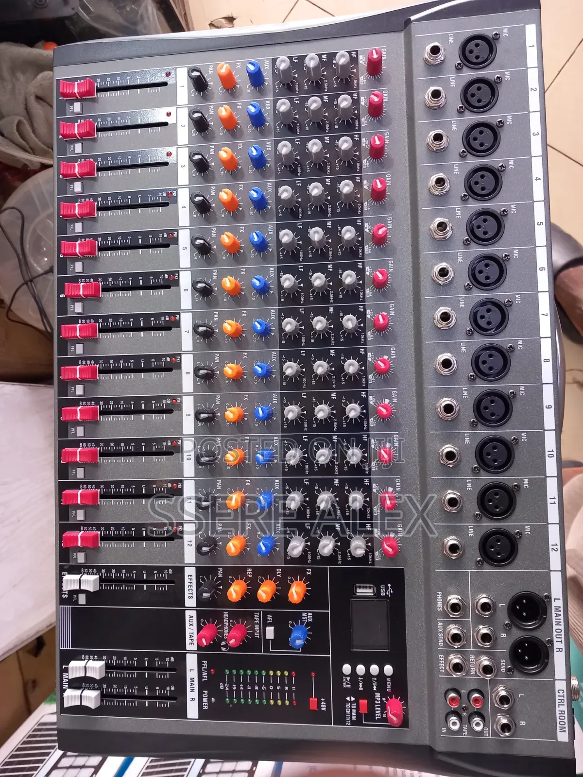 12 Channel Professional Audio Mixer