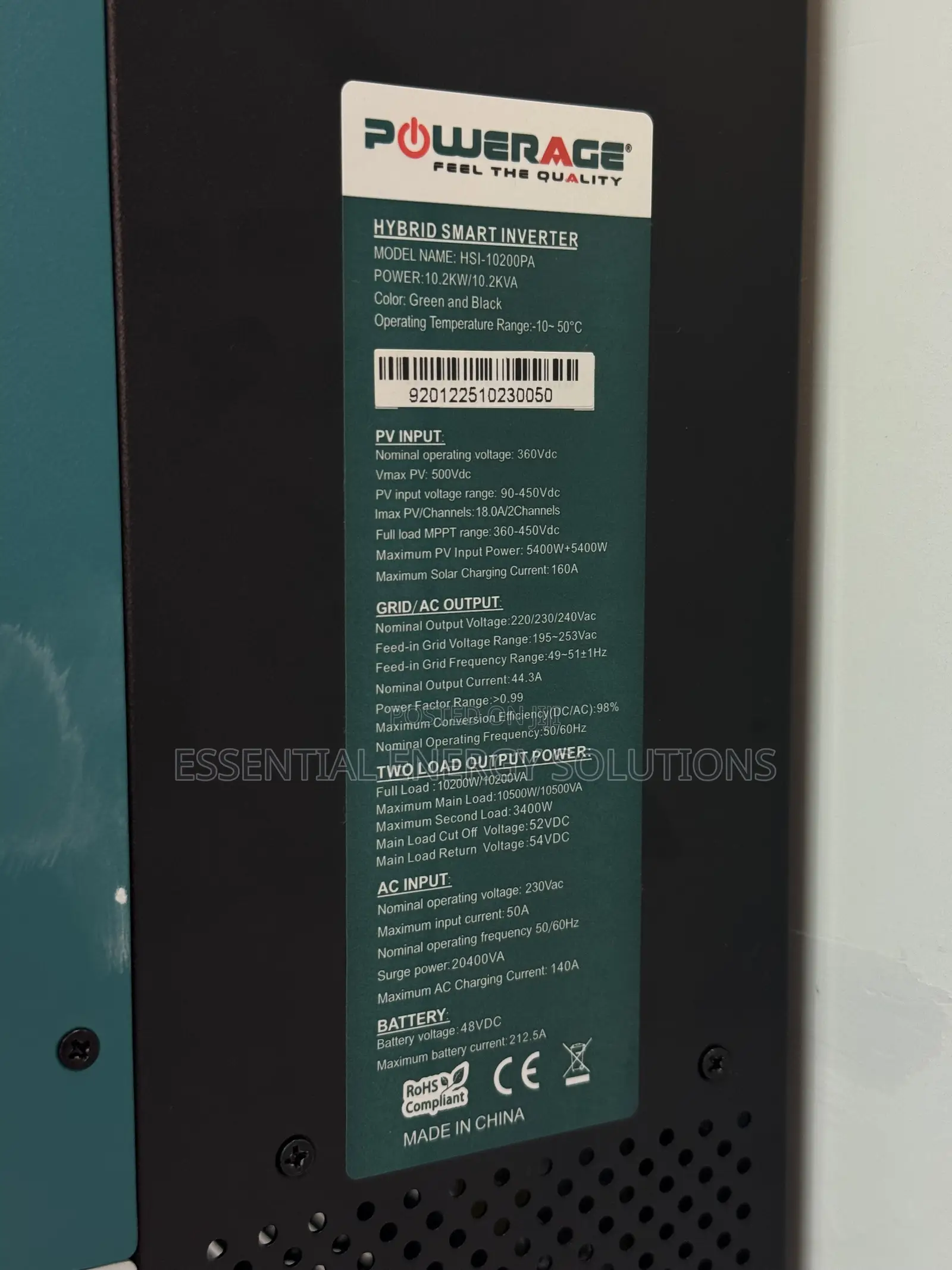 10200w 48v Hybrid Inverter