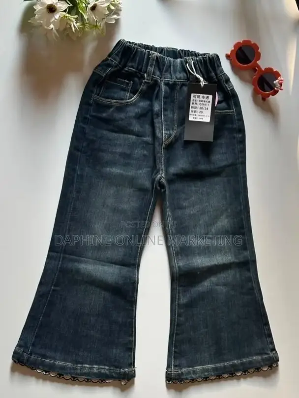 Girls Wide Leg Jeans Outfit