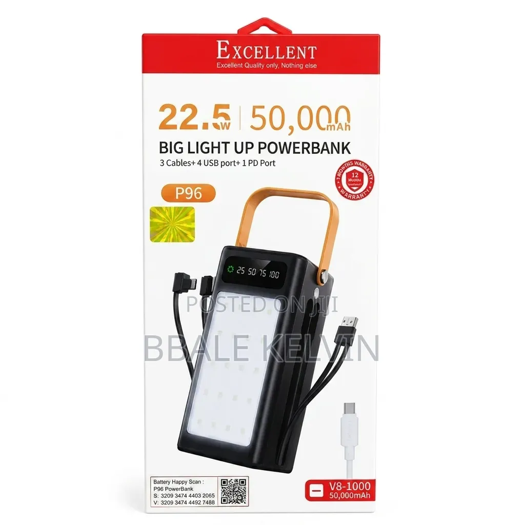50000mah Power Bank P96 Excellent 22.5w