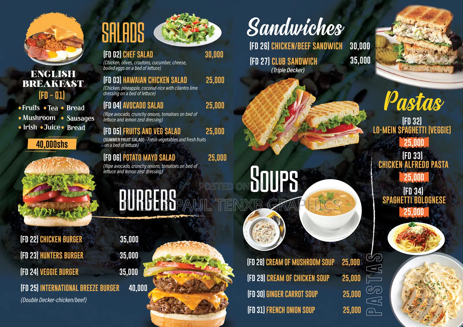 Restaurant Menu Design