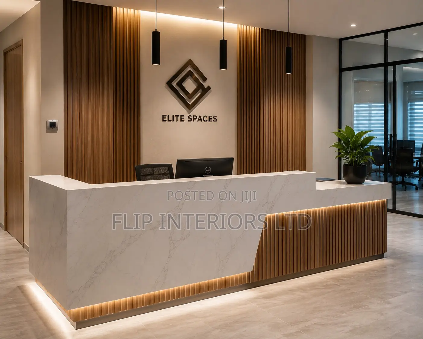 Luxury Reception Desk Design Installation