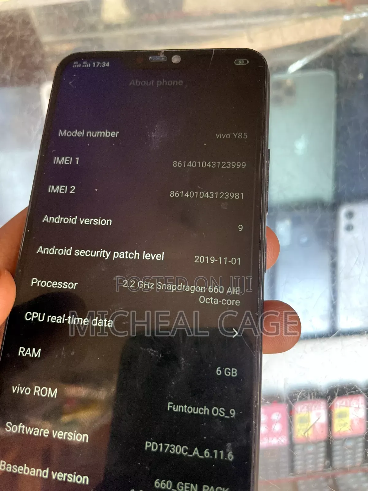 Vivo Y85 64 GB Black