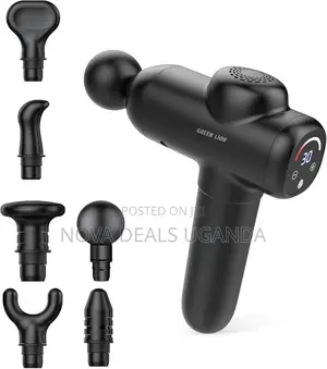 Green Lion Wave Massage Gun: Stress-Free Revival, 6 Massage Heads 20w