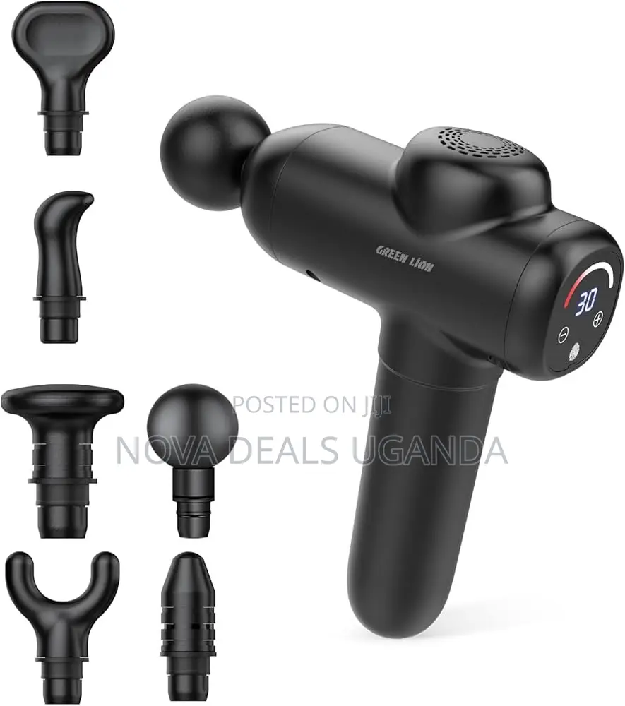 Green Lion Wave Massage Gun: Stress-Free Revival, 6 Massage Heads 20w