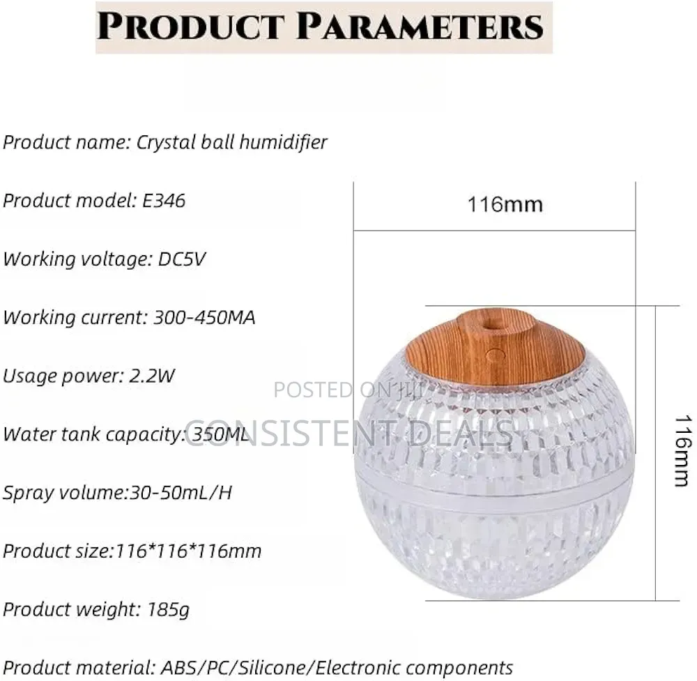 Crystal Ball Air Humidifier