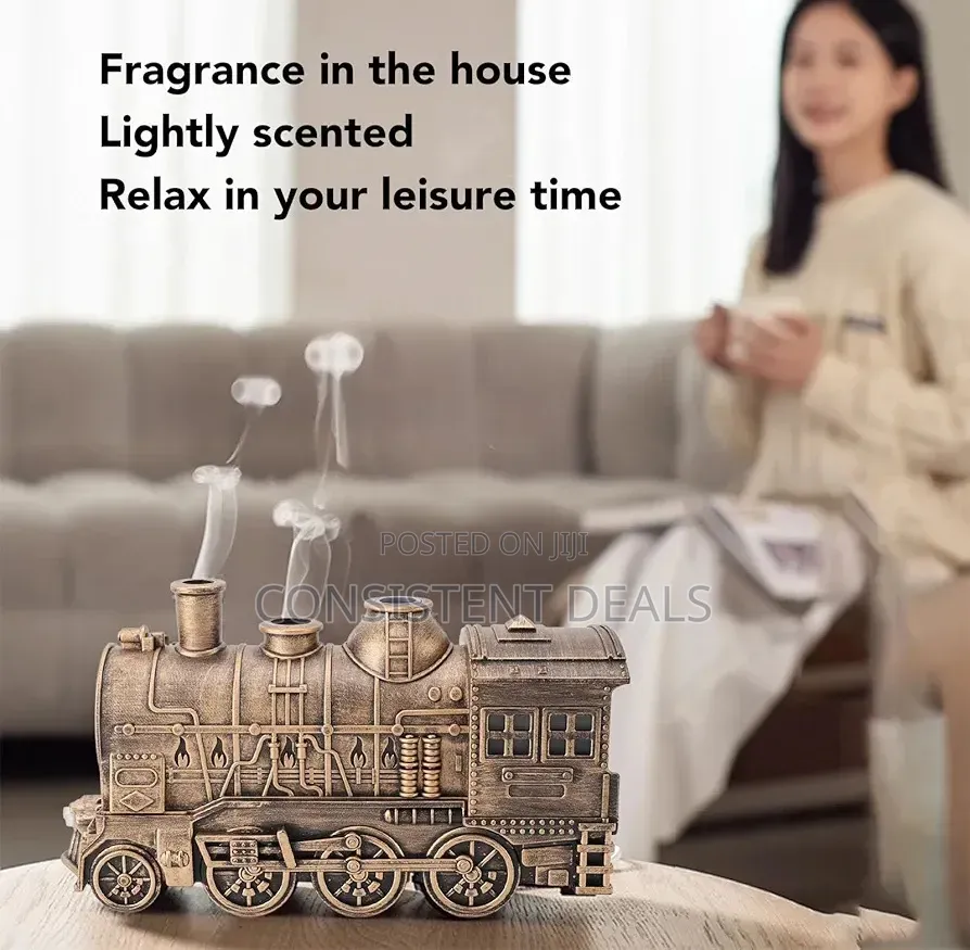 300ml Vintage Steam Train Essential Oil Diffuser and Humidifier