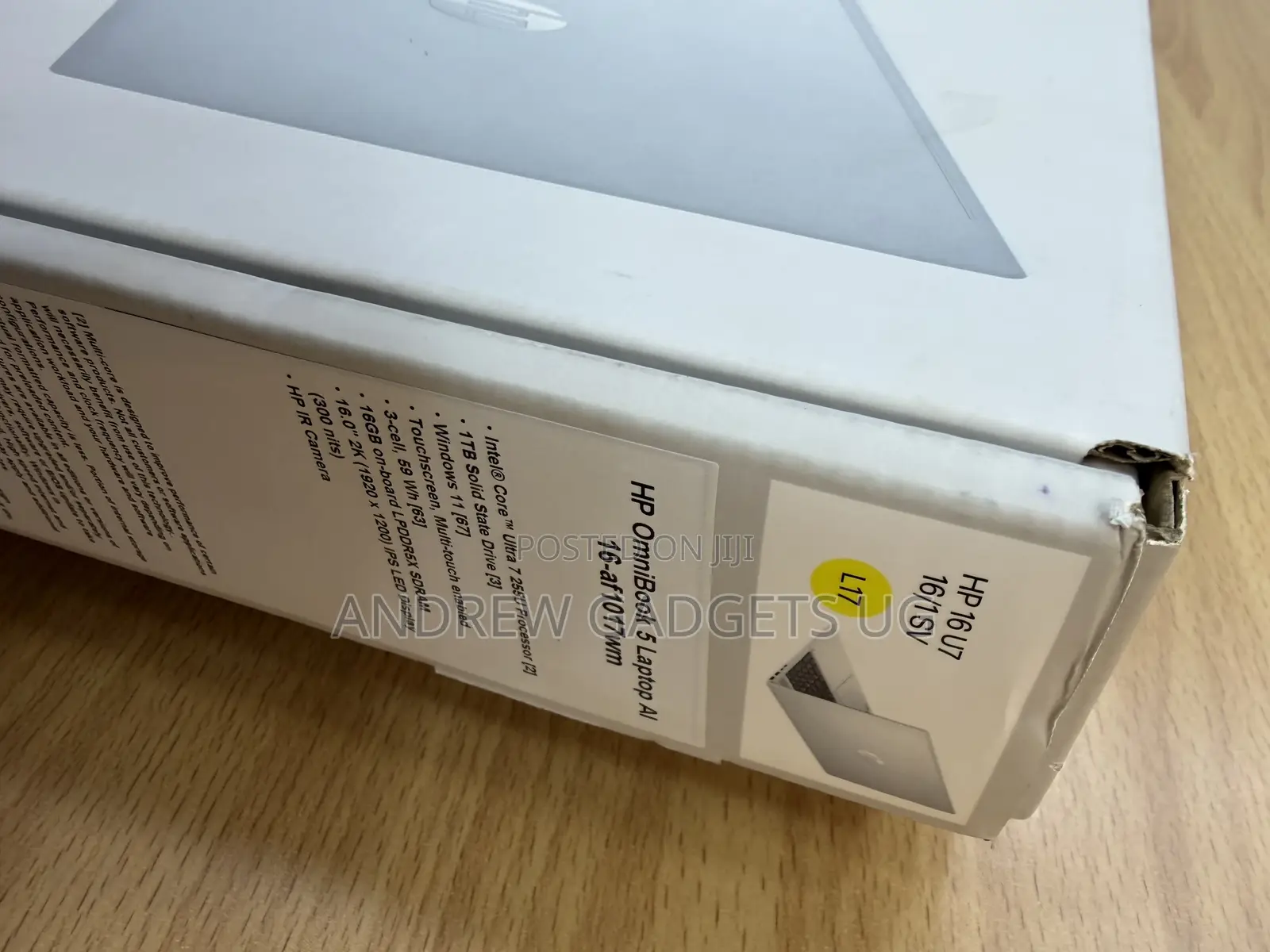 New Laptop HP OmniBook 5 16" 16GB Intel Core Ultra 7 SSD 512GB