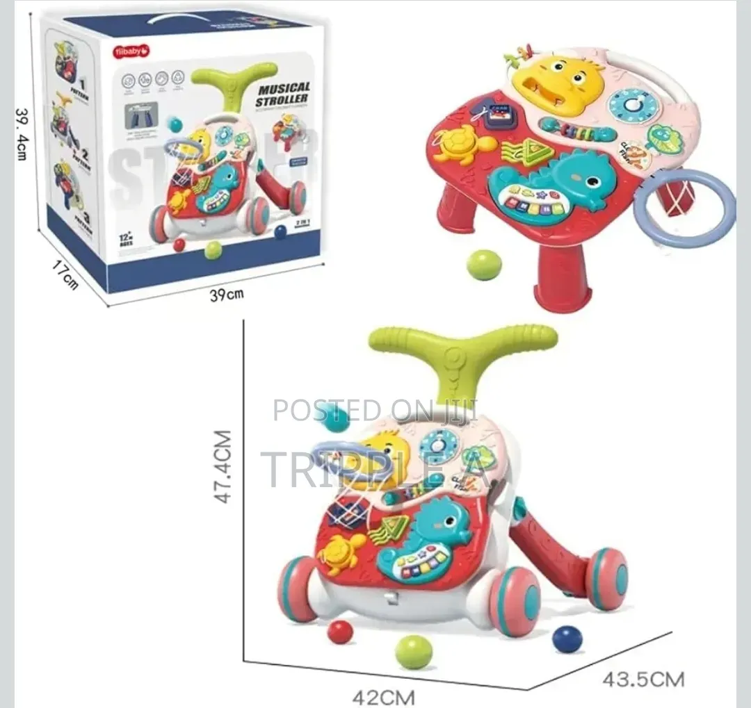 3 In 1 Baby Push Walker And Activity Centes