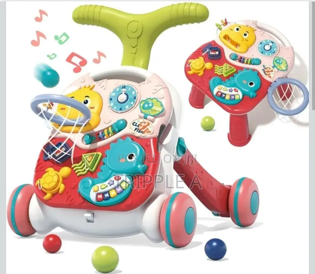 3 In 1 Baby Push Walker And Activity Centes