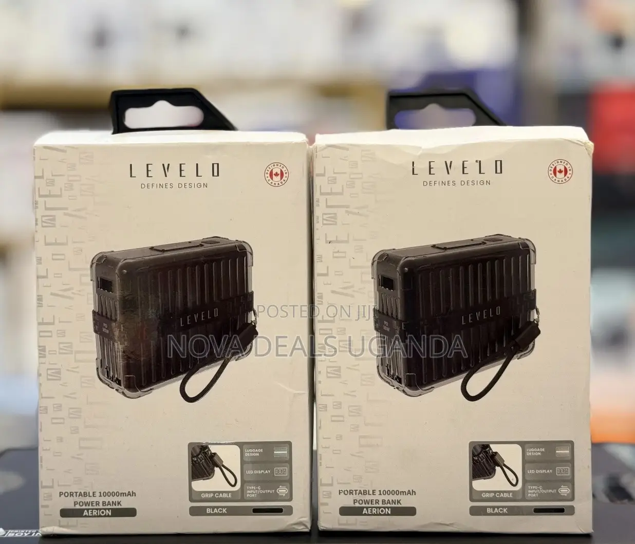 Levelo Aerion Power Bank 10000mah, Type-C Usb-a Output, Fast Charger