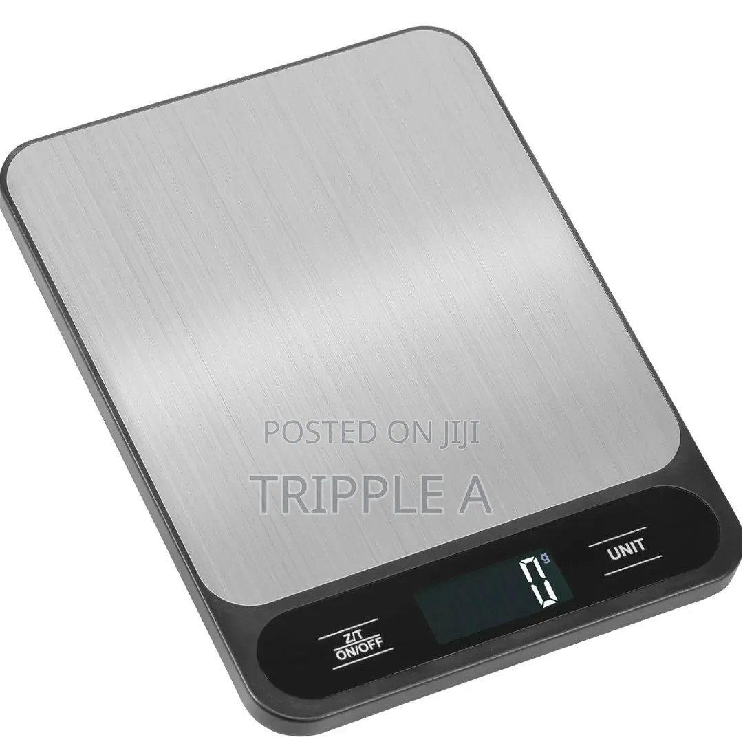 Digital Home Kitchen Weight Scale, Silver Black