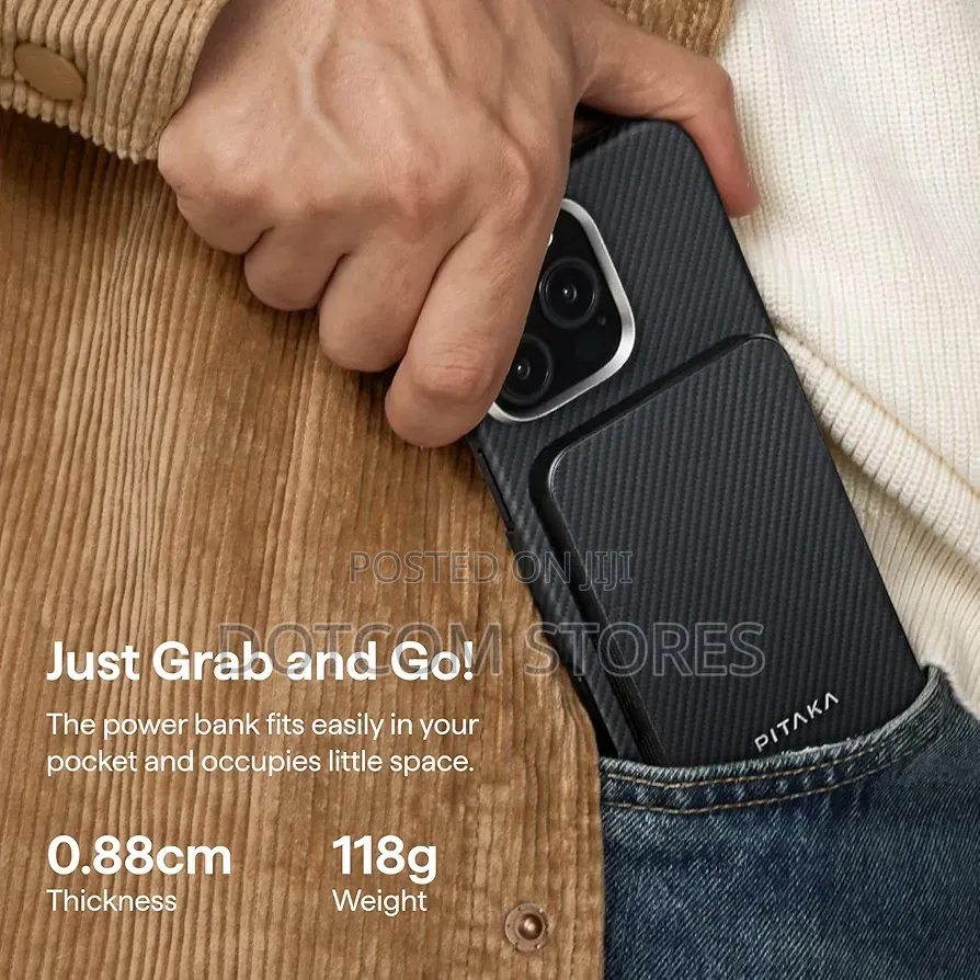 5000mah Pitaka Aramid Fibre Power Bank
