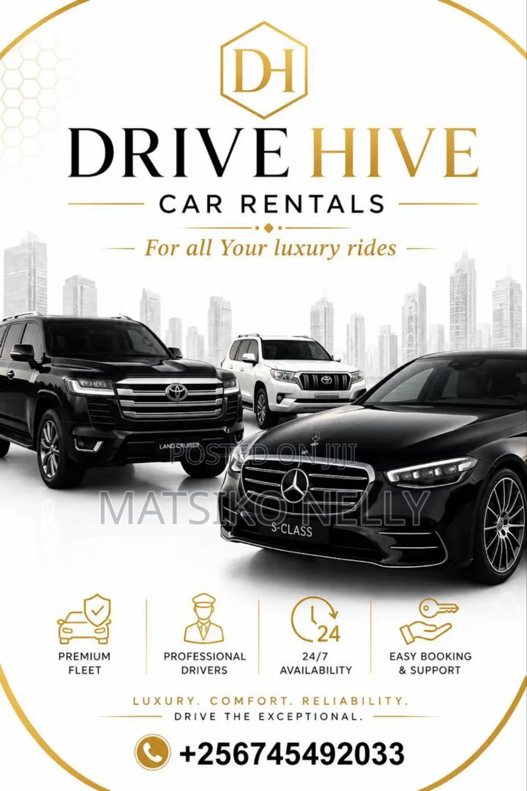 Mercedes Benz E-300 for Hire (Drive-Hive Car Rentals)