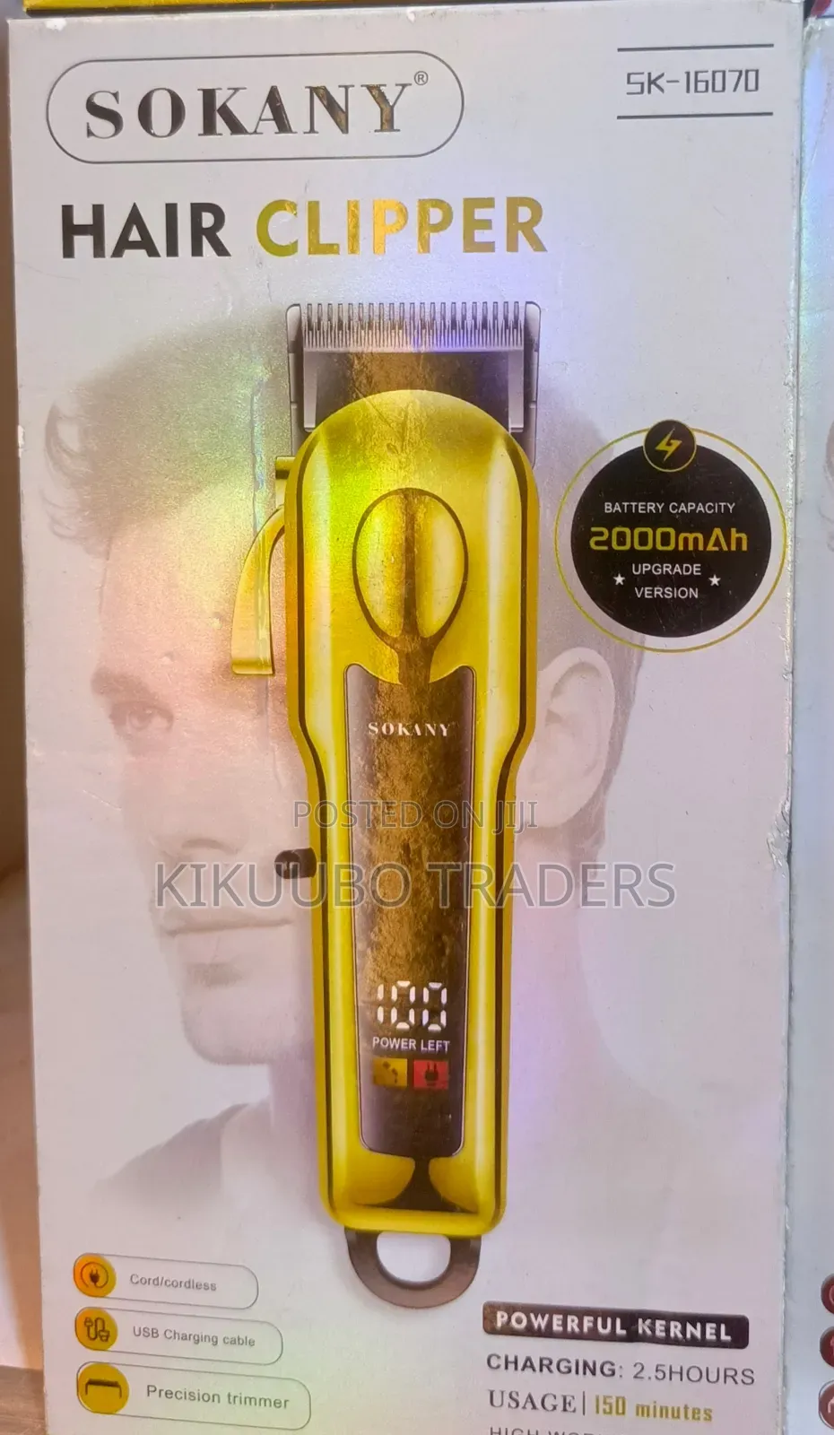 Sokany Sk-16070, a Professional, Gold-Colored Hair Clipper