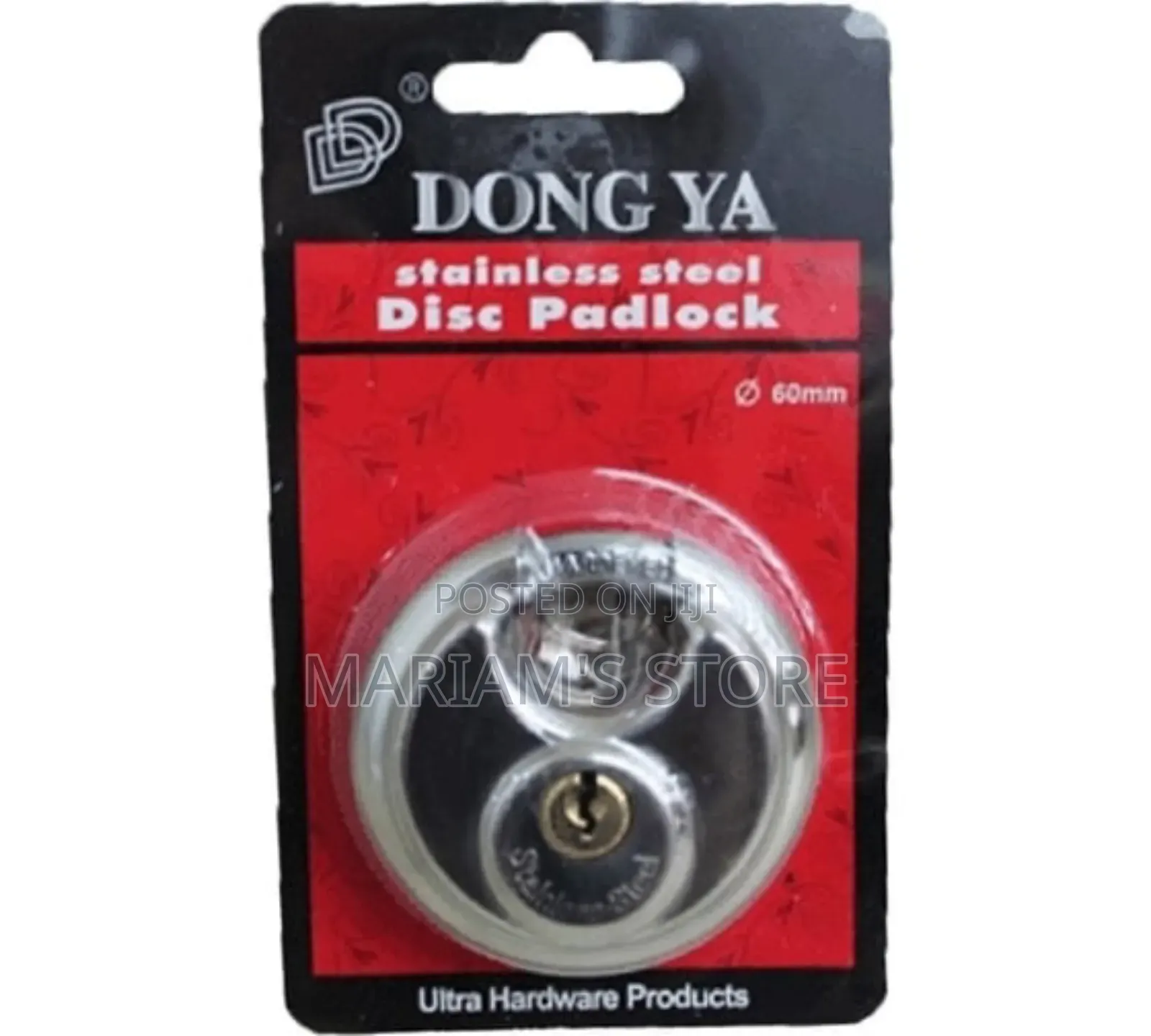 Steel Disc Padlock In Circular Shape To Minimize Shackle Exposure