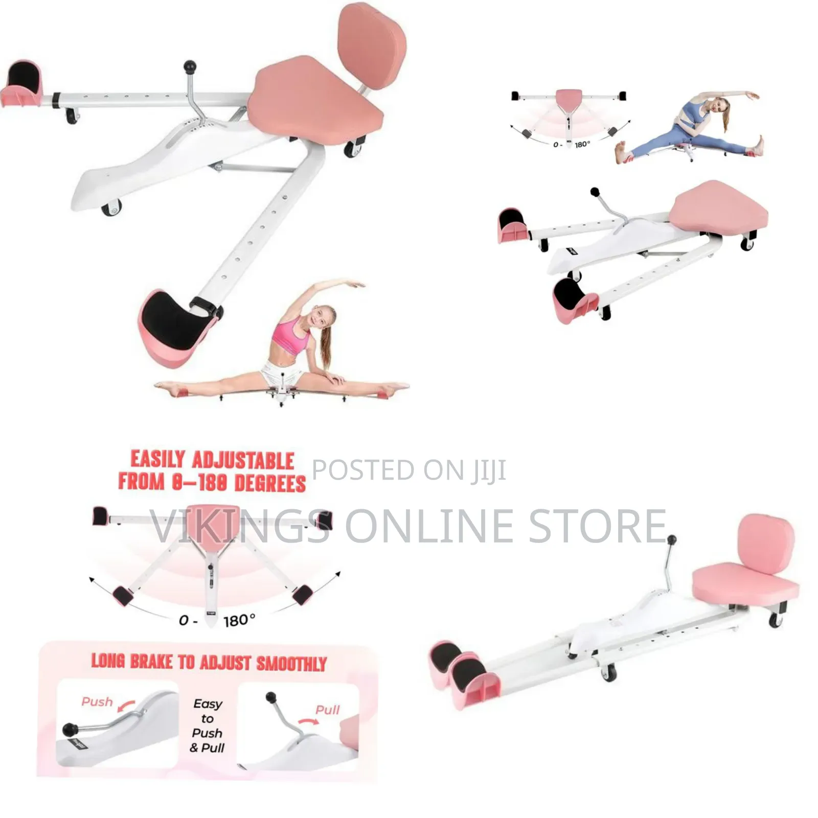 Leg Stretcher Split Machine With Backrest, Adjustable 0-190° Splits