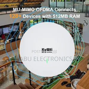 Kuwfi Wifi 6 Ceiling Access Point 1500mbps Dual Band Gigabit Indoor Ap