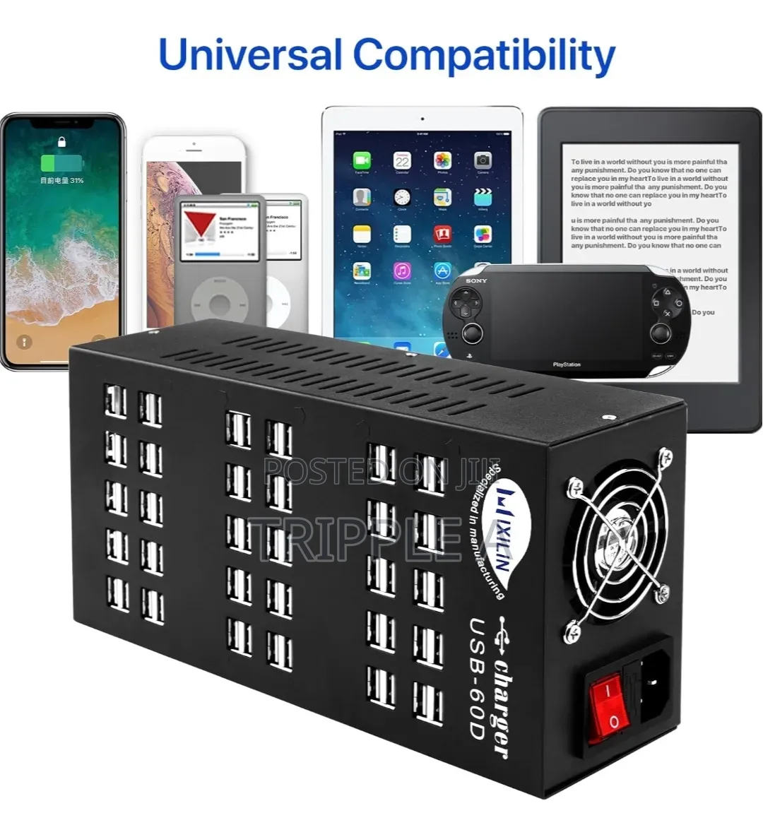 60 Ports Usb Charging Station With Intelligent Protection