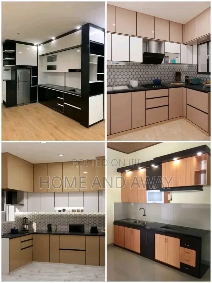 Classe Economique Kitchen Cabinets From 4,000,000/- Only in Any Colour