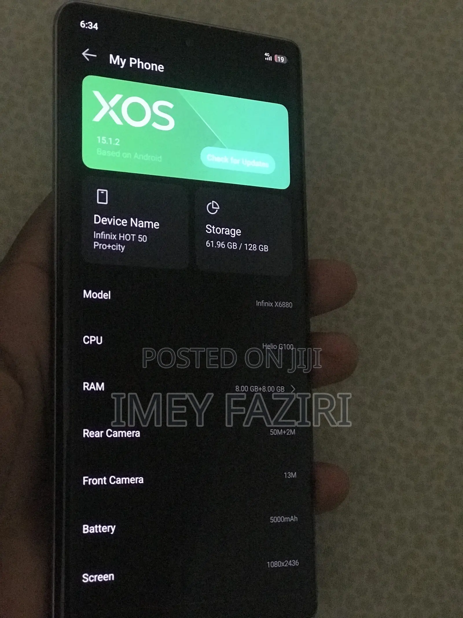 Infinix Hot 50 Pro+ 4G 128 GB Silver
