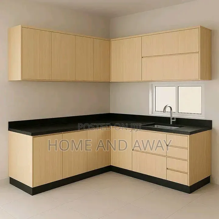 The L Standard Kitchen Cabinets Any Colour 840,000/- Per Running Meter
