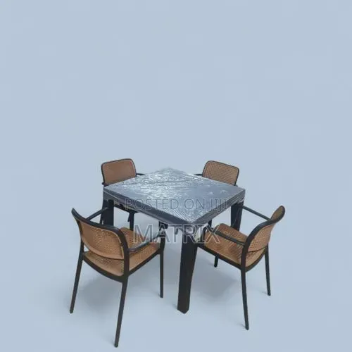 A Set of Garden Chairs and Table