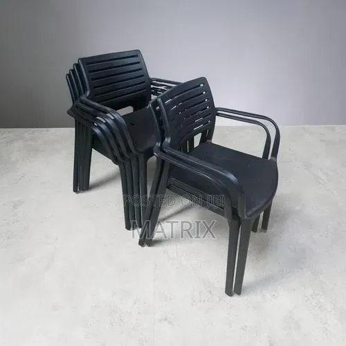 Crossed Back Plastic Chair