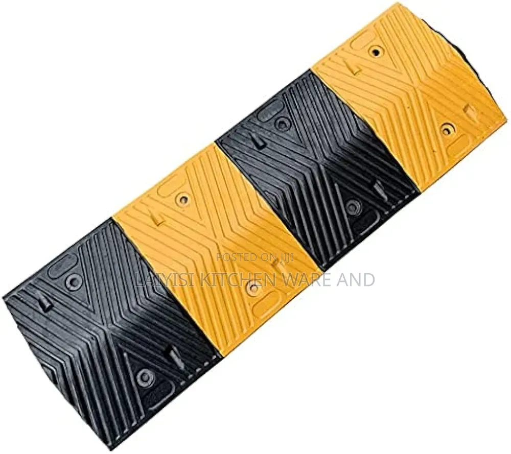 Rubber Speed Bumps High Visibility Road Speed Hump Traffic And Cars