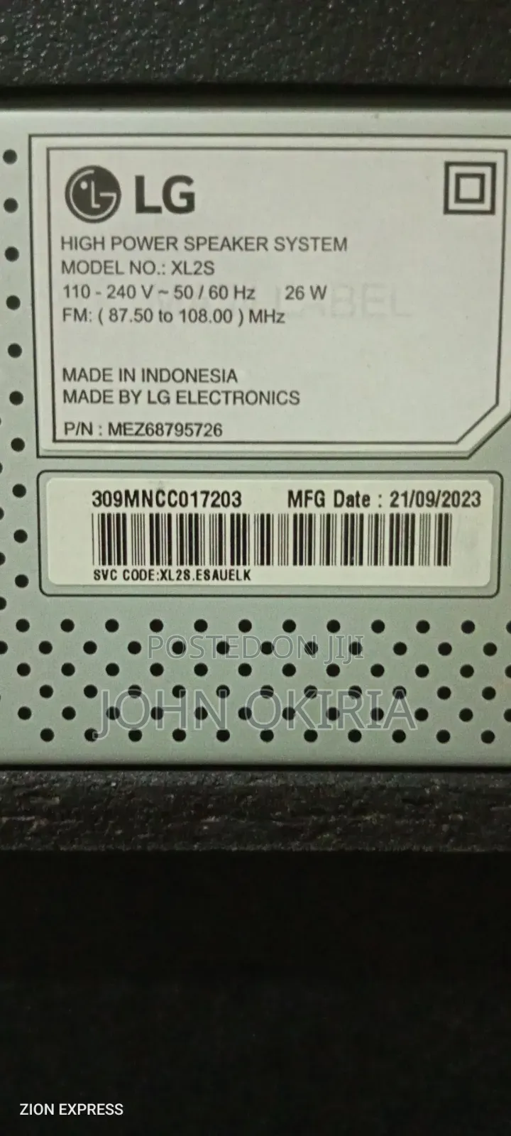 Lg Xboom Bluetooth Speaker