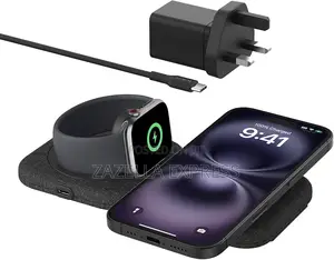 Belkin Boost Charge Pro 2in1 Magnetic Wireless Charging Travel Pad 15w