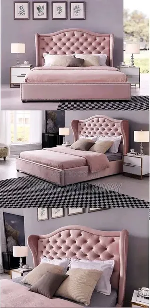 Winged Dressed Beds in Any Colour From 1,500,000/- With Delivery