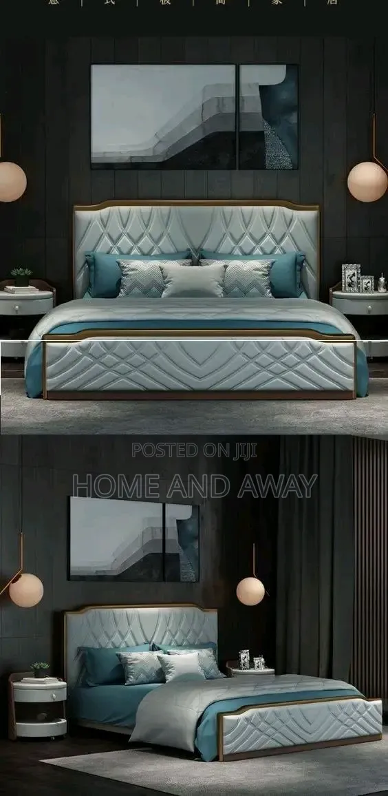 V Pattern Dressed Beds in Any Colour From 1,500,000/- With Delivery