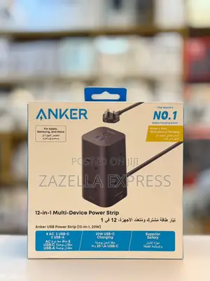 Anker Usb Power Strip 12in1 Tower Extension Lead With Usb Slots
