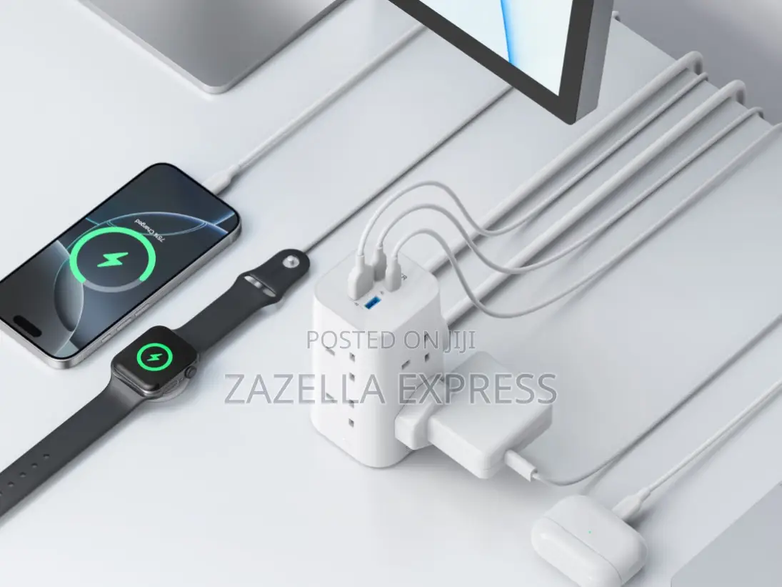 Anker Usb Power Strip 12in1 Tower Extension Lead With Usb Slots